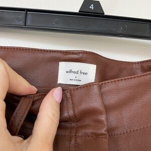 Wilfred (Aritzia) vegan leather pants